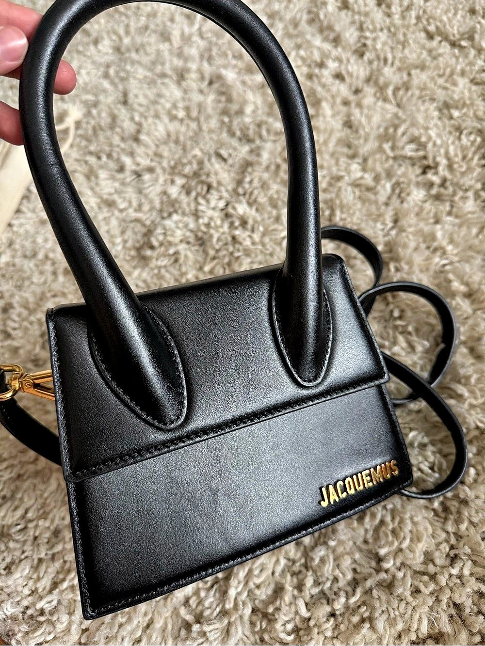 Jacquemus Le Chiquito Moyen Mini Bag in Black